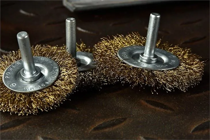 Crimped Brass Steel Wire Wheel Brush Crimped Brass Steel Wire Wheel Brush